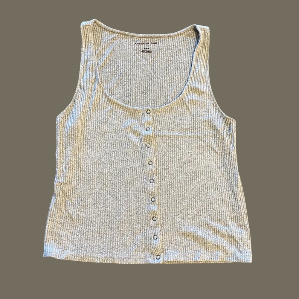 American Eagle Women’s Grey Tank- Size M